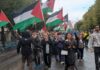 Göteborg’da Filistin için yapılan haftalık eylem bu hafta da gerçekleştirildi