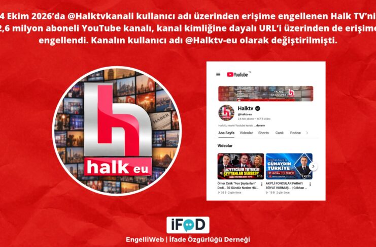 Halk TV’nin engellenen YouTube kanalına bir engel daha geldi